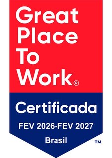 Selo Great Place To Work Certificada — Brasil, fevereiro de 2026 a fevereiro de 2027